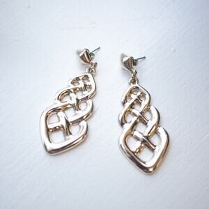 SILVER BRAIDED EARRINGS 